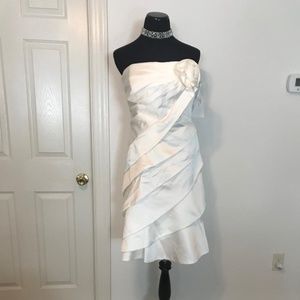 Jasmine White Strapless Wedding Dress